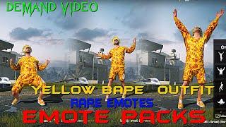 Bape Outfit Video Emote Pack  Pubg mobile ️ JuTT EDITZ 🫶 SUBSCRIBE to my Channel 