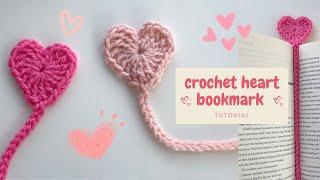 Crochet Heart Bookmark - Beginner Friendly, Fast