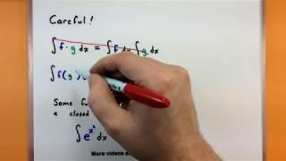 Calculus - The basics of indefinite integrals