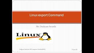 Linux export Command