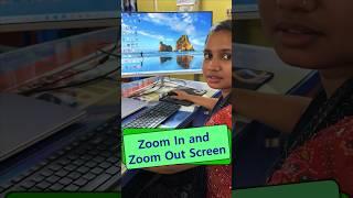 How to Zoom In and Zoom Out Screen #shorts #computertricks #shortcut