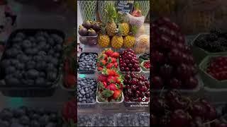 Amazing fruits удивительные фрукты от Камран Shorts Папайя клубника черешня ананас #шортс #личи