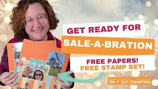 Scrapbook with Sale-A-Bration Stamps & Papers!