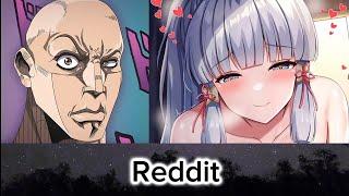 Anime(Genshin Impact) vs Reddit | The Rock Reaction Meme