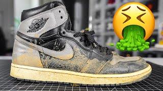 THE WORST AIR JORDAN 1 RESTORATION I'VE EVER DONE *THEY SH*T INSIDE THE SHOE* 