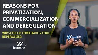 Reasons for Privatization, Commercialization and Deregulation