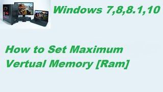 how to increase virtual memory on windows 10 For best performance ||  increase ram virtual memory