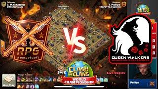 Finals | Queen walkers VS Repotted Gaming | coc world championship 2022 | coc tournament 2022