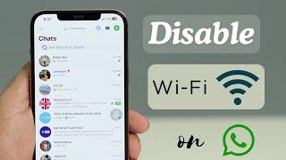 How to Turn Off WiFi for WhatsApp on iPhone (2024)