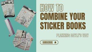 Planner 101 combining sticker books