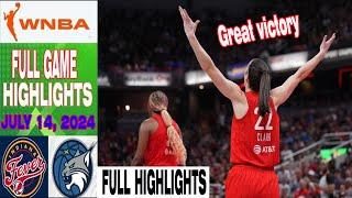 Indiana Fever vs Minnesota Lynx FULL HIGLIGHTS July 14, 2024 | WNBA Season 2024 | Caitlin Clark