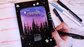 November 2019 Bullet Journal Plan With Me | forest theme