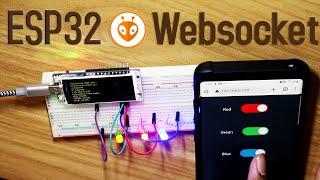 Esp32 - Using websocket to control three LED - PlatformIO