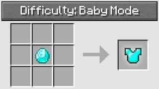 Minecraft UHC but i set the difficulty to baby mode..