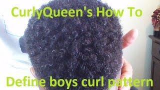 How to define boys natural curl pattern