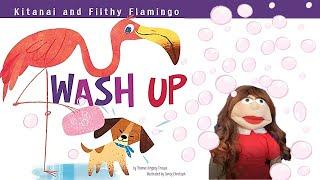 Kitanai and Filthy Flamingo Wash Up, by Thomas Kingsley Troupe, Illustrated by Jamey Christoph.