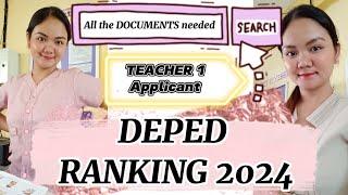 DEPED RANKING REQUIREMENTS 2024