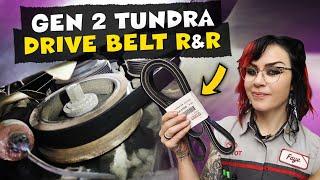 How to Replace the Drive Belt on a Gen 2 Toyota Tundra // 5.7L V8