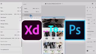 How to Export Adobe XD File to PSD File | Adobe XD to Export PSD Format