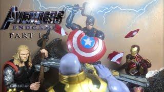 Avengers Endgame: Part 1 Big Three vs Thanos  Stop-motion