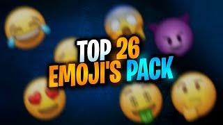 Top 26 Emoji pack FOR THAMBNAIL 