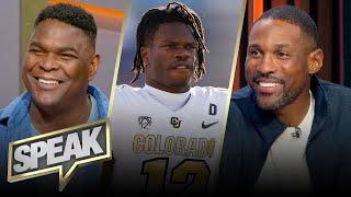 Can Travis Hunter dominate both WR & CB in the NFL? Patrick Peterson reveals Top 5 QBs | SPEAK