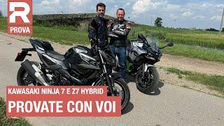 Kawasali Ninja 7 Hybrid e Z7 Hybrid - la VOSTRA prova delle nuove moto ibride Kawasaki