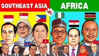Southeast Asia vs Africa - Comparison 2022 | ASEAN vs Africa Economy Comparison 2022