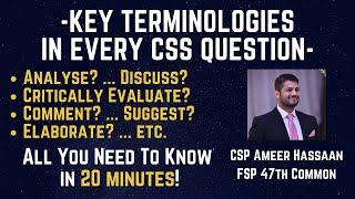 How To Attempt CSS Questions | Keywords in Every CSS Question