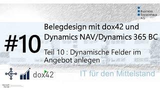 Dynamics NAV/Dynamics 365 BC Design Hack - Dynamische Felder im Angebot anlegen