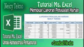 Cara Membuat Laporan Penjualan Harian di Excel (Otomatis)