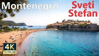 Sveti Stefan Budva Montenegro  4K Walking Tour September 2021