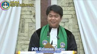 Pdt Krismas Imanta Barus di GBKP Tanjung Periuk part 1