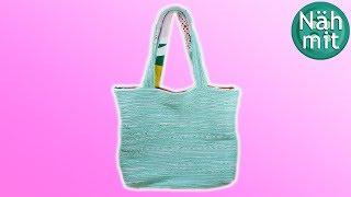 Tasche nähen: Strandtasche | VERLOSUNG ANKÜNDIGUNG INSTAGRAM | Nähen für Anfänger | Näh mit mir!