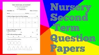 Nursery Second Term Examinations all paper 02| How to help teachers to make question|