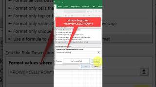 Cách tạo Highlight tự động theo dòng trong Microsoft Excel #shorts