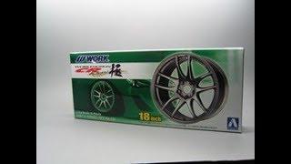 Unboxing: Aoshima 18 inch Work Emotion CR Kiwami Wheel & Tire Set