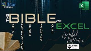 The Bible of Excel -  The 3 Golden Rules of Excel