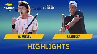 Andrey Rublev - Jiri Lehecka | Highlights - Runde 3 im Herren Einzel, US Open 2024 | SDTV Tennis