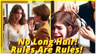 Haircut Stories - The Principal Ordered My Hair Cut Short! “Please, I Don’t Want It This Short!