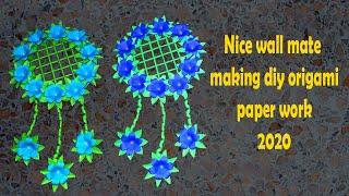 Nice wall mate making diy origami paper work 2020 | Excellent Wall Hanging  diy paper origami work