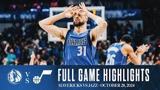 Dallas Mavericks Highlights vs. Utah Jazz | October 28, 2024