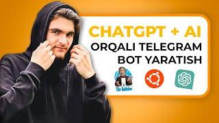 ChatGPT ishlar va AI bilan python telgram bot yaratish | Saad Odilov | #backend #telegrambot #chatgp