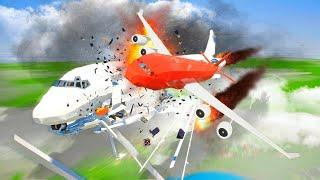 PASSENGER AIRCRAFT vs PLANES Air Collision - Airplane Crash in BRICK RIGS #2