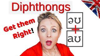 How to Pronounce Diphthongs - Learn British English RP Accent - /əʊ/ + /aʊ/