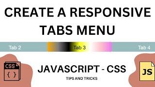 Create Tabs Using HTML, CSS, JAVASCRIPT