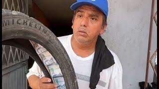 Millonario regala neumático de billetes a trabajador para salvar a su hijo  Nos hizo llorar