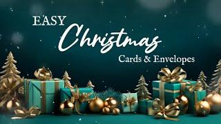 Easy Extra Large Christmas Cards  & Envelopes Using Only Patterned Papers!