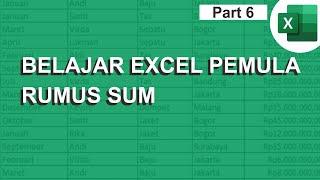 Penjelasan Rumus Fungsi SUM Belajar Excel Pemula Multi Talenta Tutorial