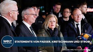 MANNHEIM: Nach Amok-Fahrt! Die vollen Statements von Faeser, Winfried Kretschmann und Thomas Strobl